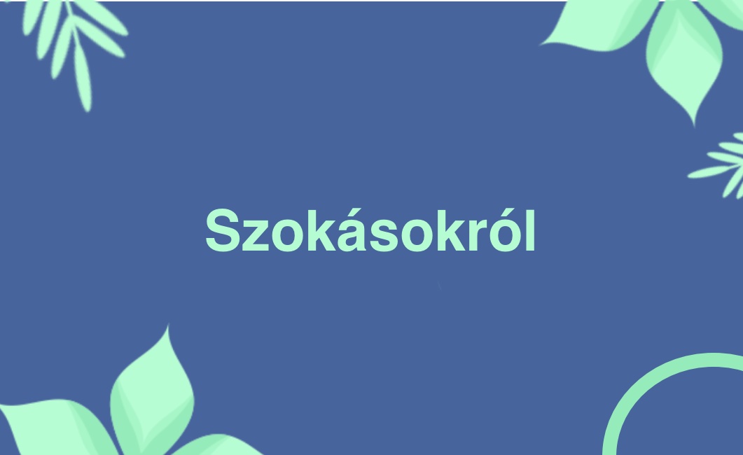 Szokásokról – online edzés